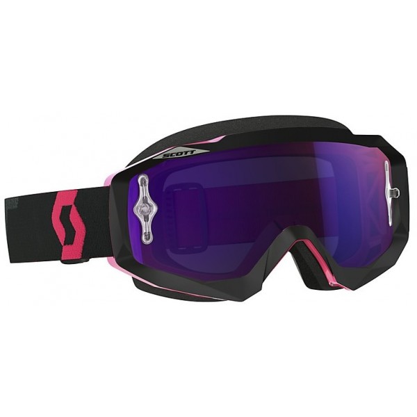 Goggle Scott Hustle MX Black Fluo Pink Purple 2464305403281 Scott Motocross Goggles
