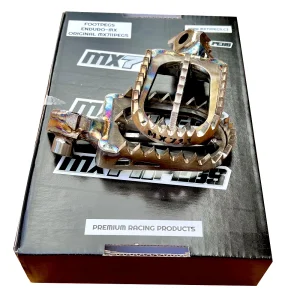 Stainless steel footpegs evolution MX711-Yamaha YZ-YZF Fantic XX-XE