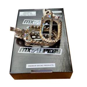 Stainless steel footpegs evolution MX711 | Honda CRF 250 - 450