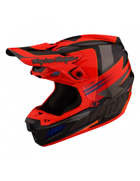 Helmet Troy Lee Designs SE5 Saber Carbon Red 17294200 Troy lee Designs Motocross Helmets