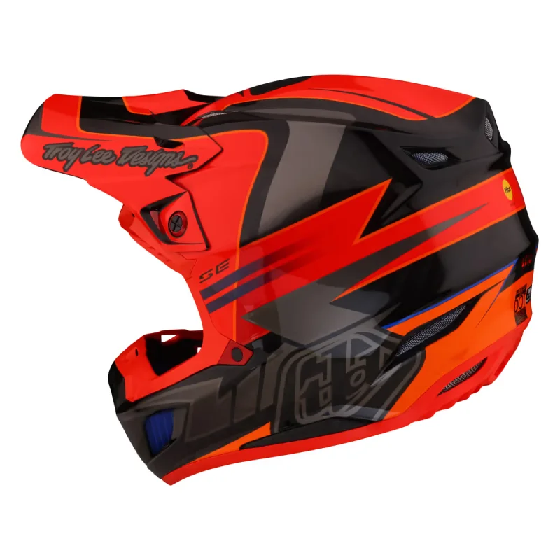 copy of Helmet Troy Lee Designs SE5 Carbon LIGHTNING GOLD MIPS Troy lee Designs