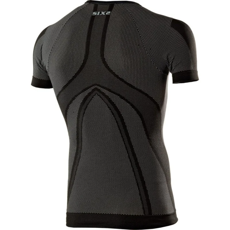 T-Shirt mc kids Black Carbon SIXS K TS1 NeroCarbonio SIXS Kids Motocross Protection