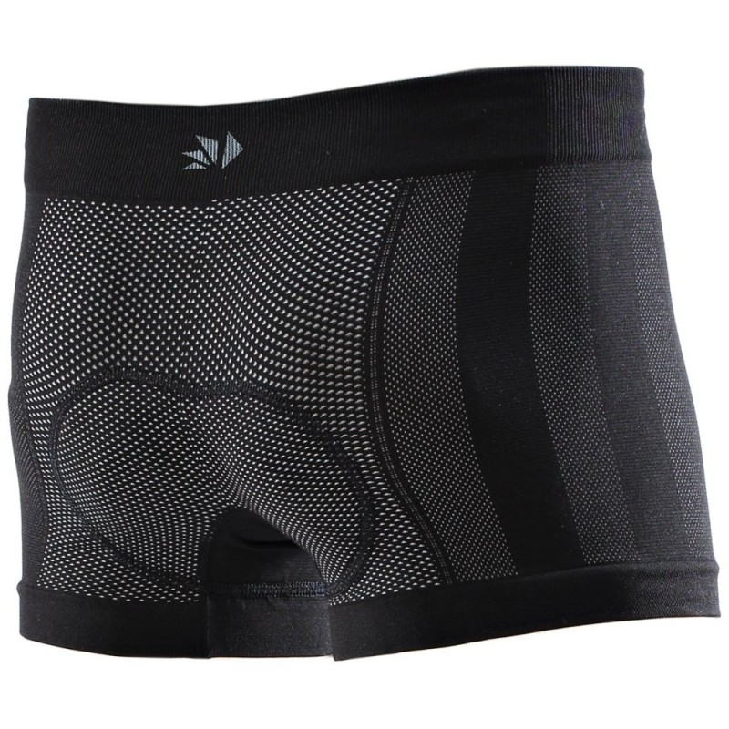 Boxer Intimo Sportivo carbon con fondello SIXS Nero Carbonio