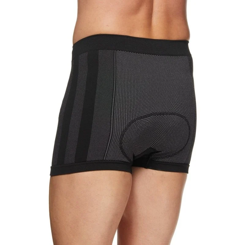 Boxer Intimo Sportivo carbon con fondello SIXS Nero Carbonio