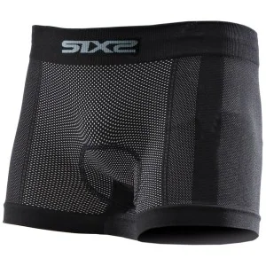 Boxer Intimo Sportivo carbon con fondello SIXS Nero Carbonio
