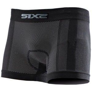 Boxer Underwear Carbon with pad SIXS Black Carbon