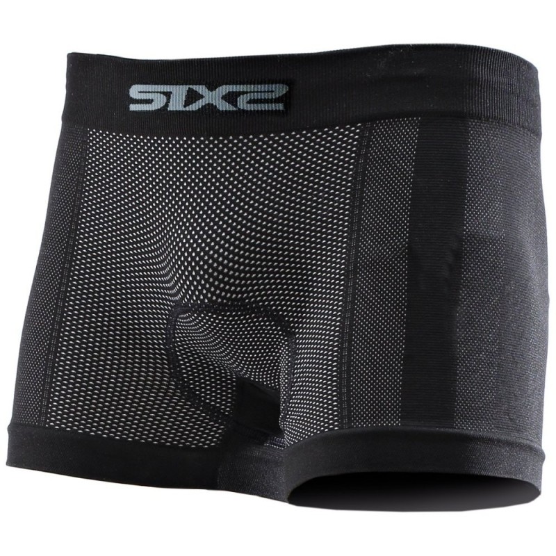 Boxer Underwear Carbon with pad SIXS Black Carbon