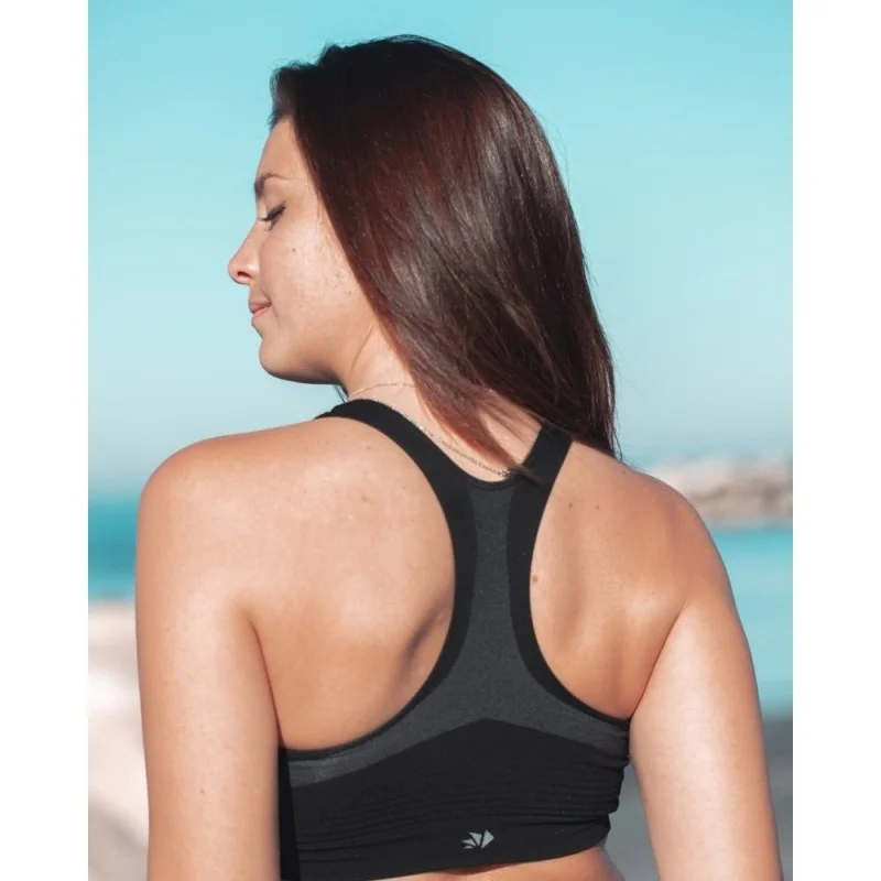 Reggiseno sportivo Nero con supporto elevato SIXS