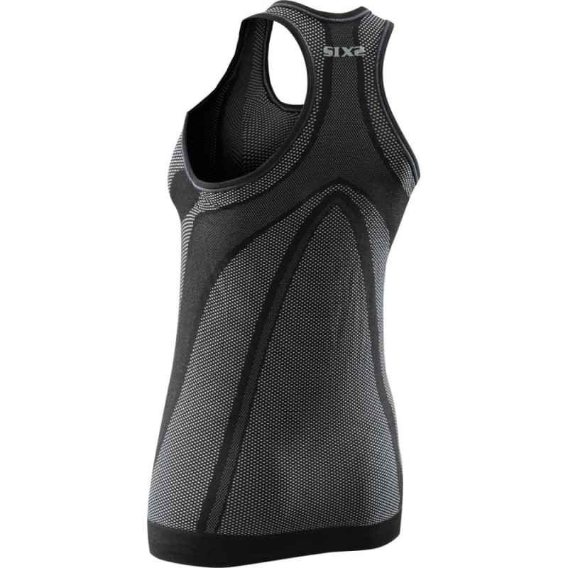 Canotta Intima Donna 4 Stagioni carbon SIXS Nero Carbonio