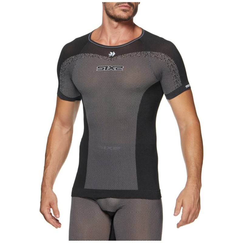 T-shirt Breezytouch Leggera SIXS Nera Carbonio
