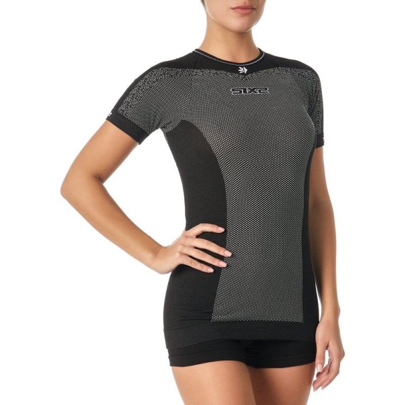 T-shirt Breezytouch Leggera SIXS Nera Carbonio