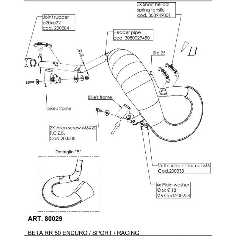 Auspuff LeoVince Beta RR 50 2021-2022