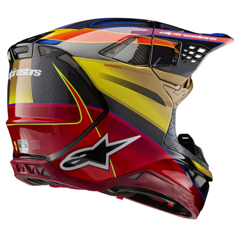 Casco Alpinestars SM10 ERA GOLD YELLOW RIO RED
