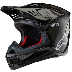 Helmet Alpinestars SM10 SOLID CARBON BLACK GLOSS