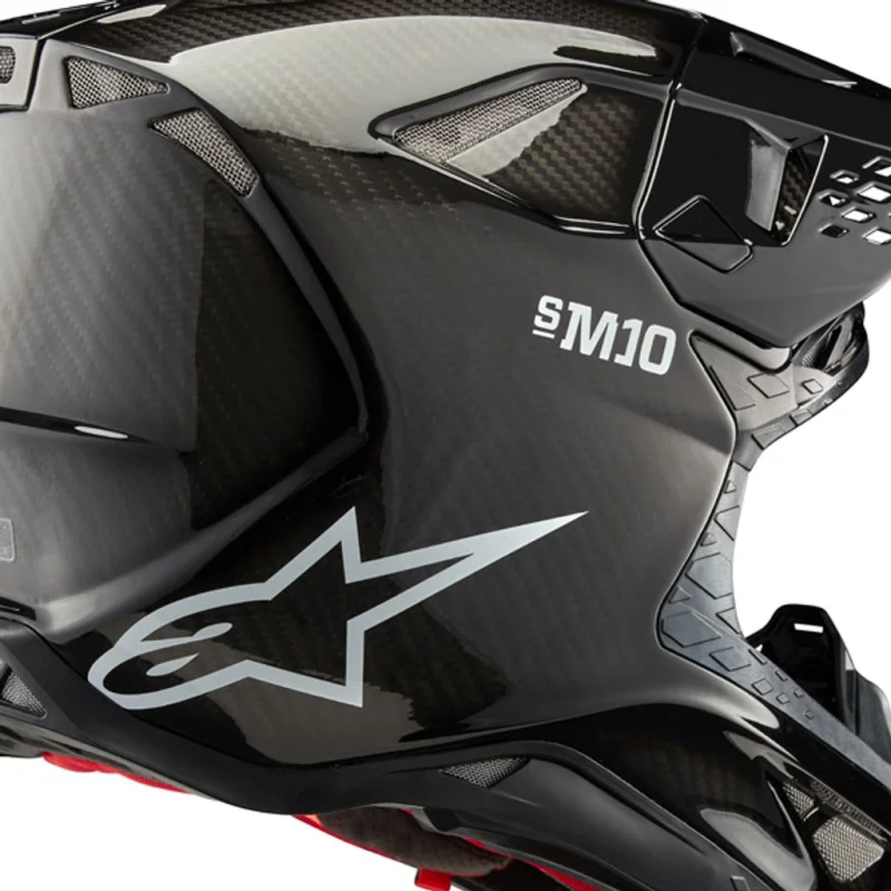 Helm Alpinestars SM10 SOLID CARBON BLACK GLOSS