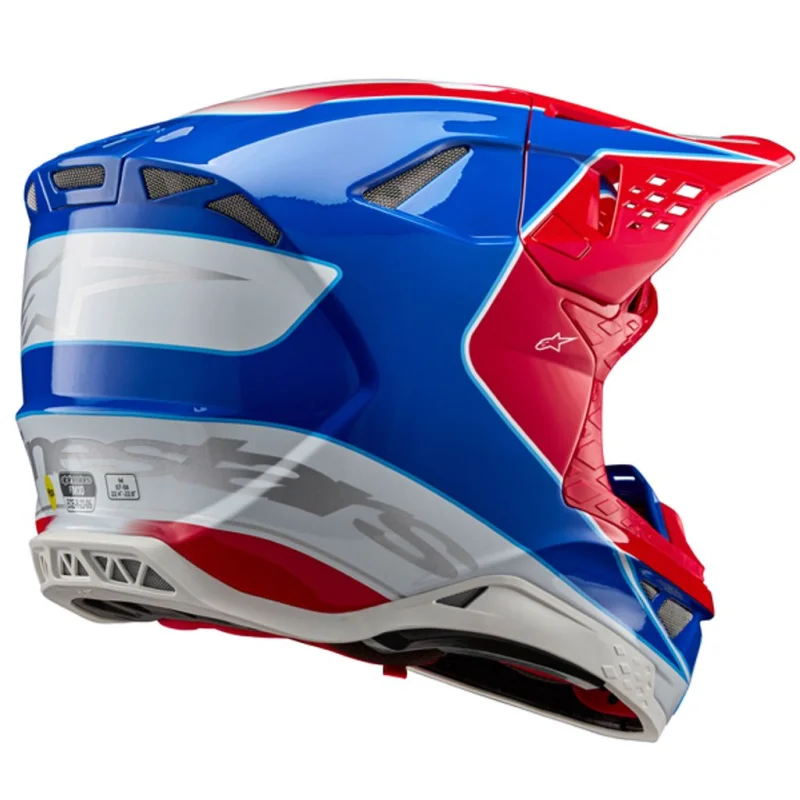Helmet Alpinestars SM10 AEON BRIGHT RED BLUE