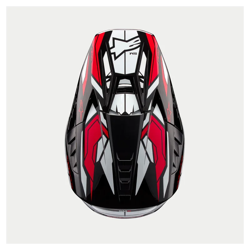 Helmet Alpinestars ACTION 2 Black/White/Bright Red Glossy