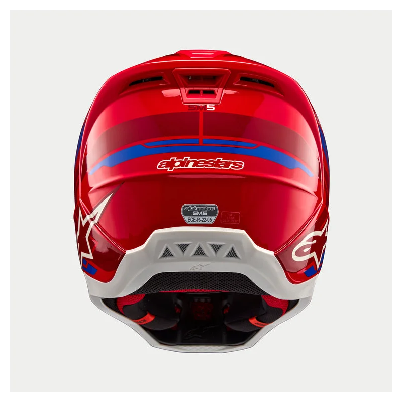 Helmet Alpinestars ACTION 2 Bright Red/Blue Glossy