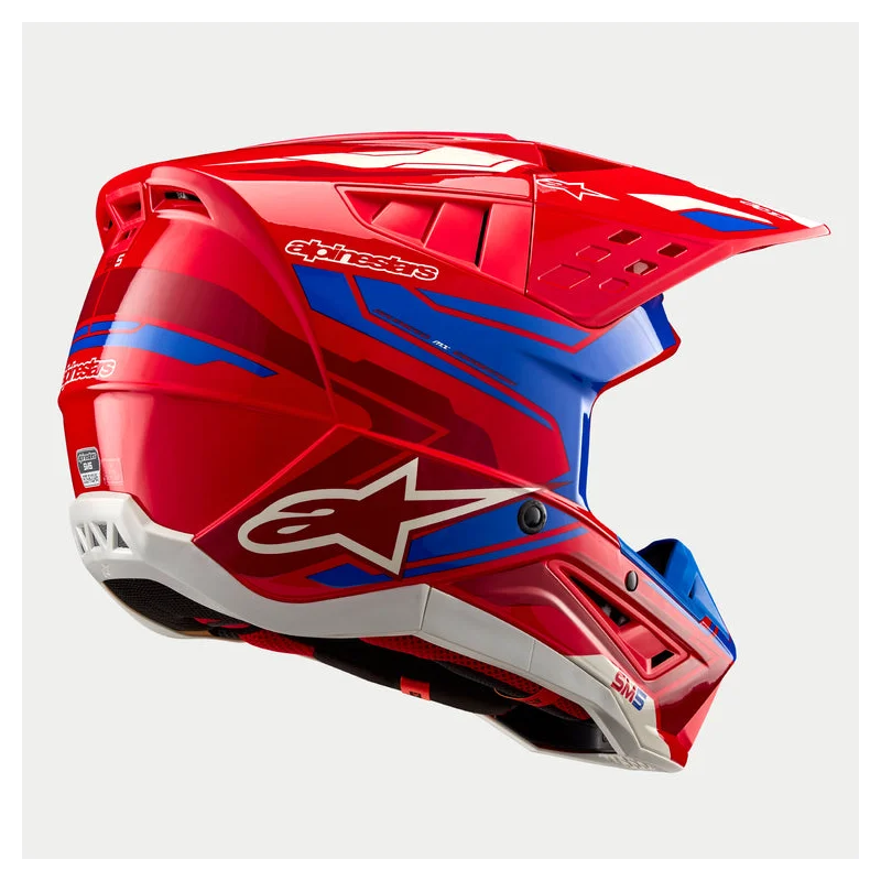 Helmet Alpinestars ACTION 2 Bright Red/Blue Glossy