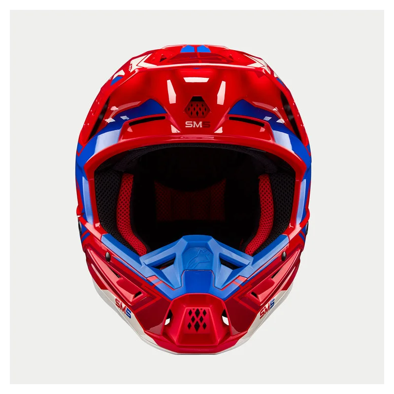 Helm Alpinestars SM5 ACTION 2 Bright Red/Blue Glossy