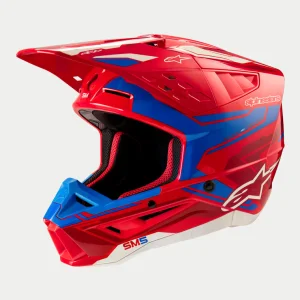 Helmet Alpinestars ACTION 2 Bright Red/Blue Glossy