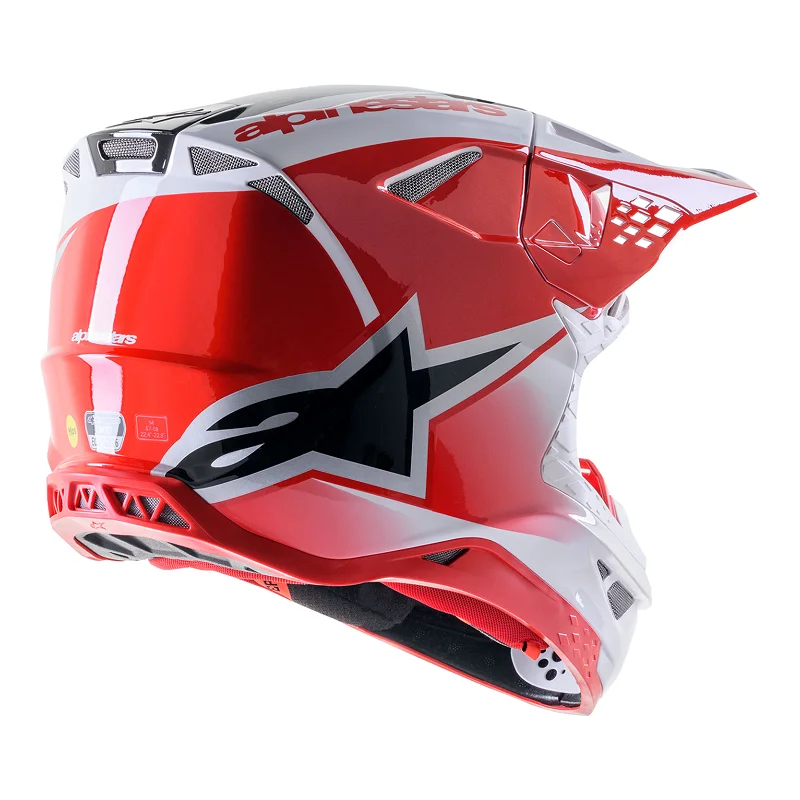 Casco Alpinestars SM10 Unit Red/White