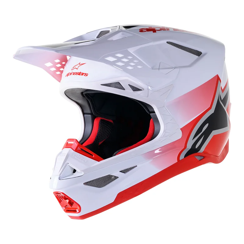 Helm Alpinestars SM10 Unit Red White