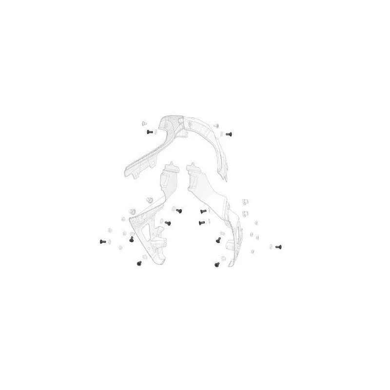 Carbon fiber spoiler & rear fender & front plate & other bolt Stark Varg (1 pc)