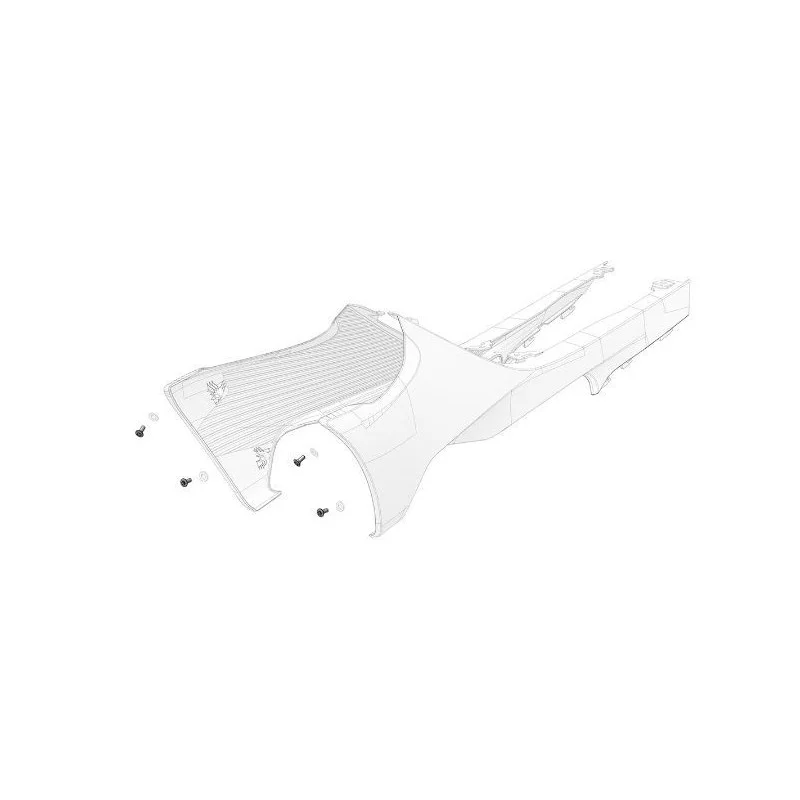 Carbon fiber spoiler & rear fender & front plate & other bolt Stark Varg (1 pc)