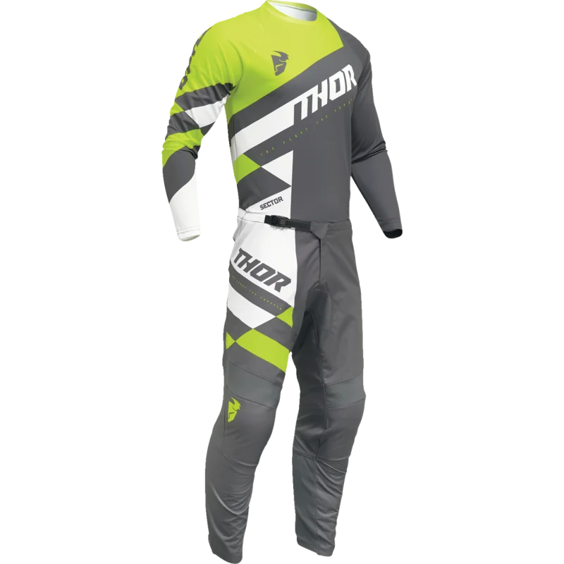 Jersey Thor Sector Checker Grey Flou Yellow