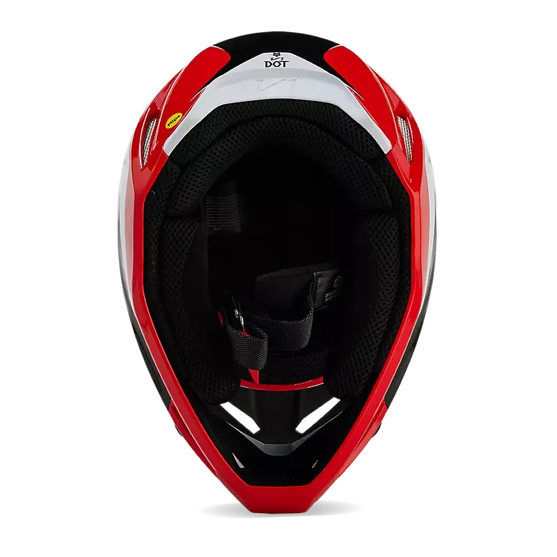 Casco FOX V1 Nitro Fluo Red Fox