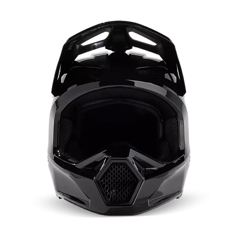 Casque de motocross FOX V1 Solid Black Gloss