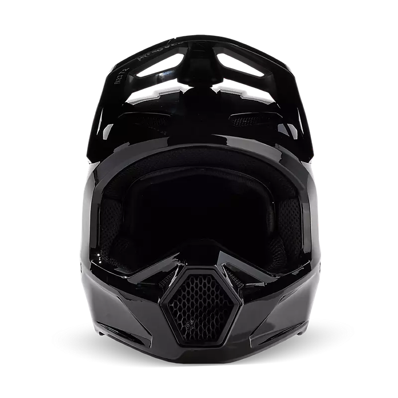 Helm FOX V1 Solid Black Gloss