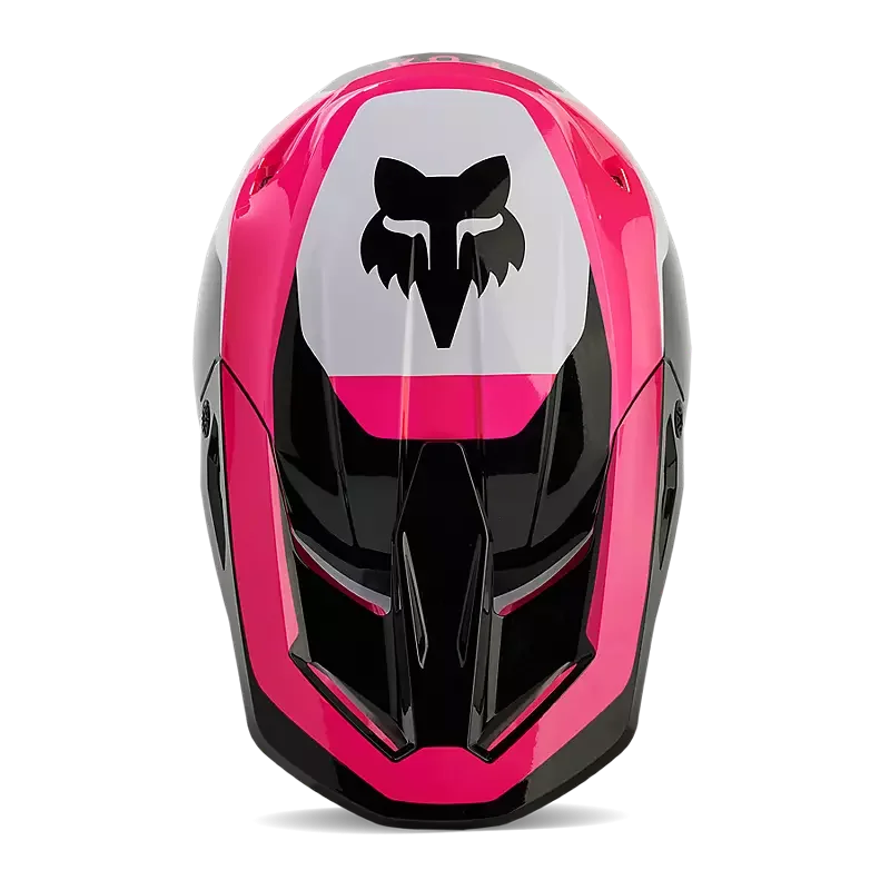 Casco FOX V1 Nitro Bambino Nero Rosa 2024