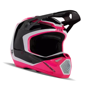 Casco FOX V1 Nitro Bambino Nero Rosa 2024