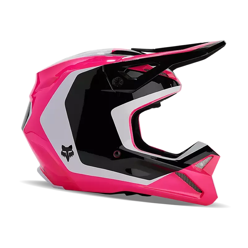 Casco FOX V1 Nitro Bambino Nero Rosa 2024