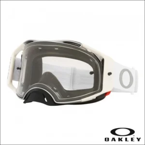 Occhiale I maschera Oakley Airbrake MX Tuff Blocks White