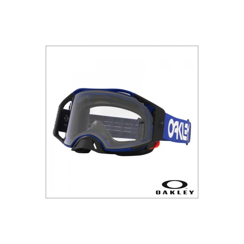 Occhiale I maschera Oakley Airbrake MX Moto Blue