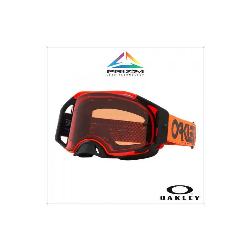 Occhiale I maschera Oakley Airbrake MX Moto Orange Lente Bronze 2024