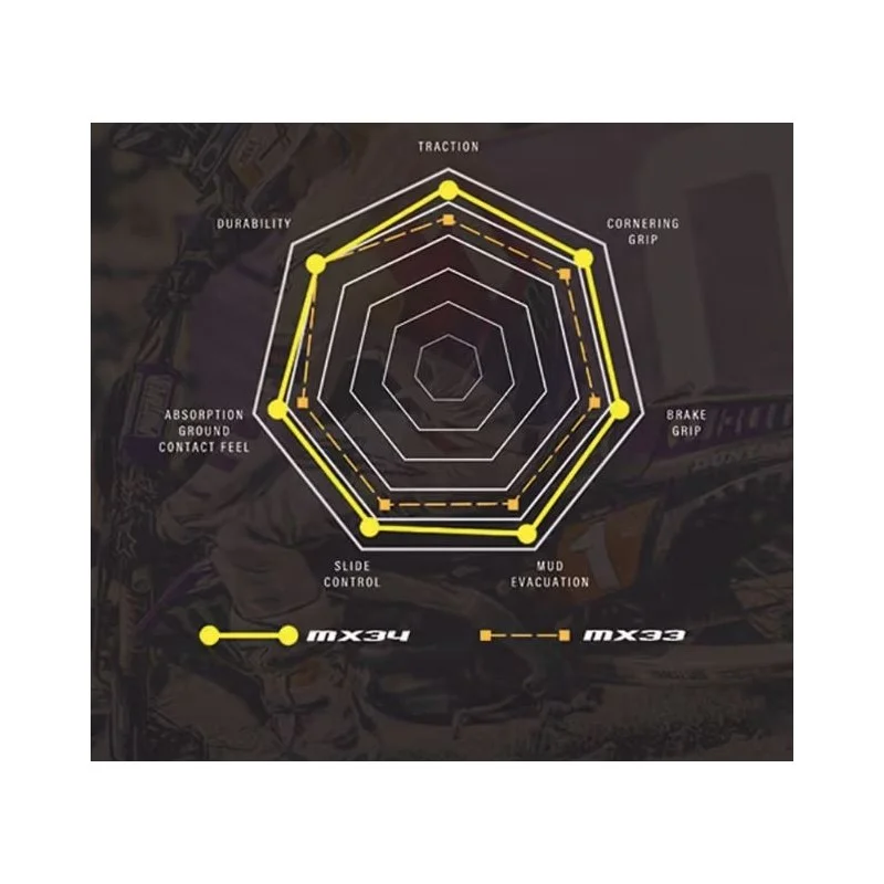 Gomma posteriore Dunlop MX 34 110/90-19