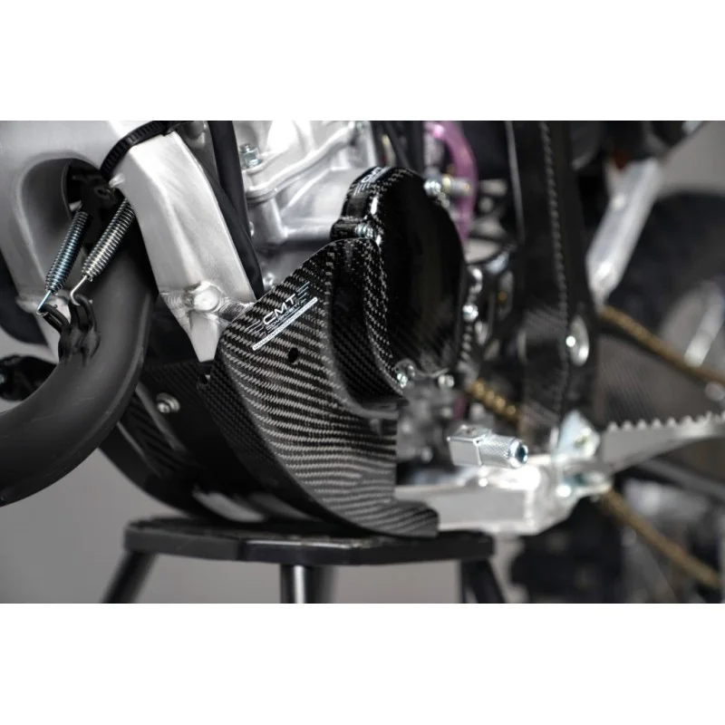 Plaque de protection en carbone CMT - Yamaha YZ 125 | Fantic XX XE 125