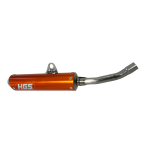 Silenziatore HGS SX 125 16-18 XC 125 17-19 Anodizzato Arancione