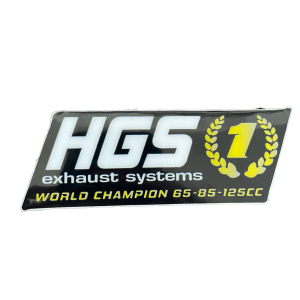 Decal silencer logo HGS 1 pc