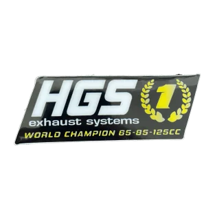 Decal silencer logo HGS 1 pc