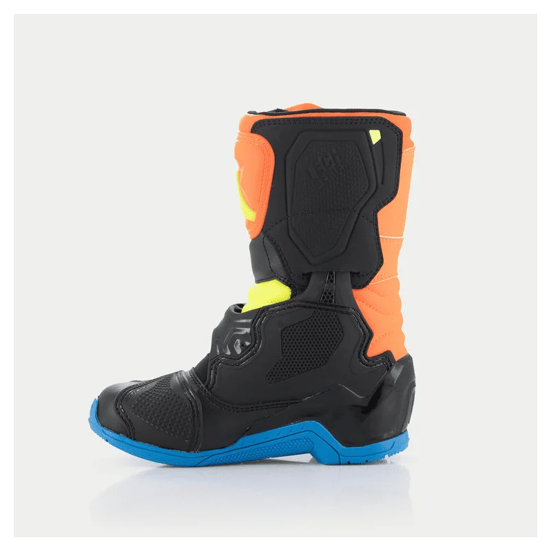 Bottes Cross Tech 3S Kids Alpinestars orange bleu jaune 2024