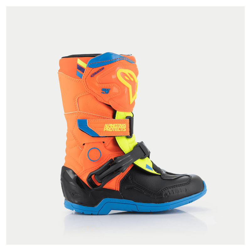 Boots Tech 3S Kids Alpinestars Orange/Blue/Yellow 2024