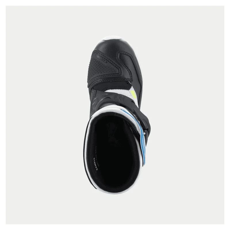 Bottes Cross Tech 3S Kids Alpinestars blanc bleu noir 2024