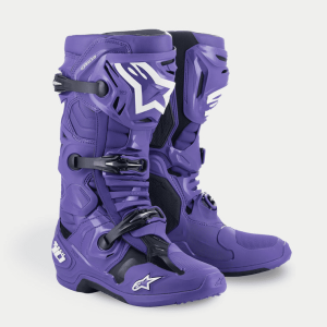 Alpinestars Tech 10 Motocross Stiefel lila
