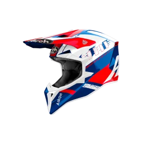 Casco Airoh Wraaap Feel Blu Rosso