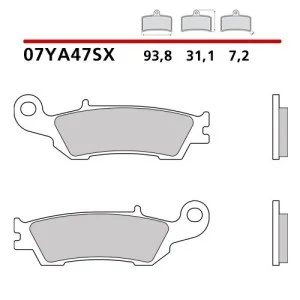 Pastiglie freno Brembo mescola SX | anteriori